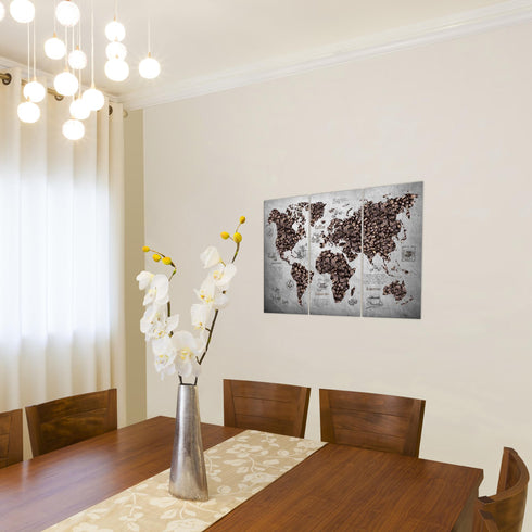 Wandbilder Wohnzimmer XXL Küche Kaffee Moderne Bilder Weltkarte
